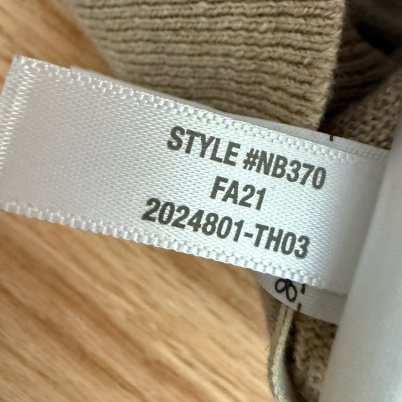 Madewell Wool Cotton Blend Brookhaven Turtleneck Sweater Cream Tan Size XL - Picture 12 of 12